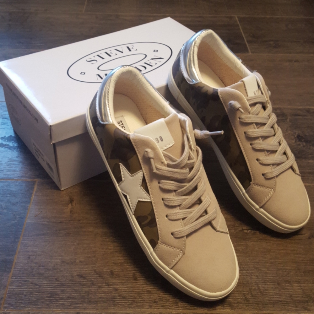 NEW Steve Madden Philosophy Camouflage Sneakers